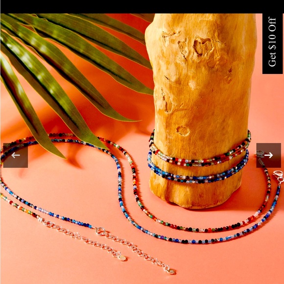 Silpada Blue Beaded Bracelet, Aspire Bead Bracelet, Blue Agate - Picture 5 of 6